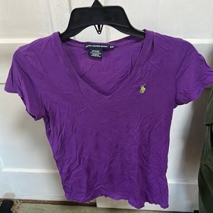 Purple Ralph Lauren Sport Tee